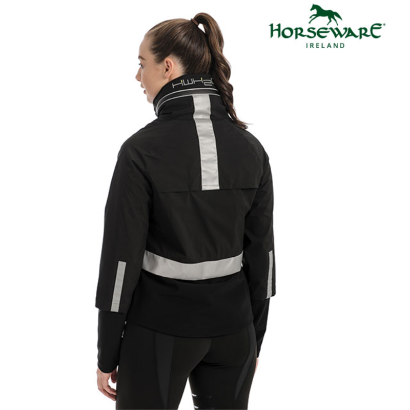 Horseware Ladies Reflective H2O Jacket - Black-1